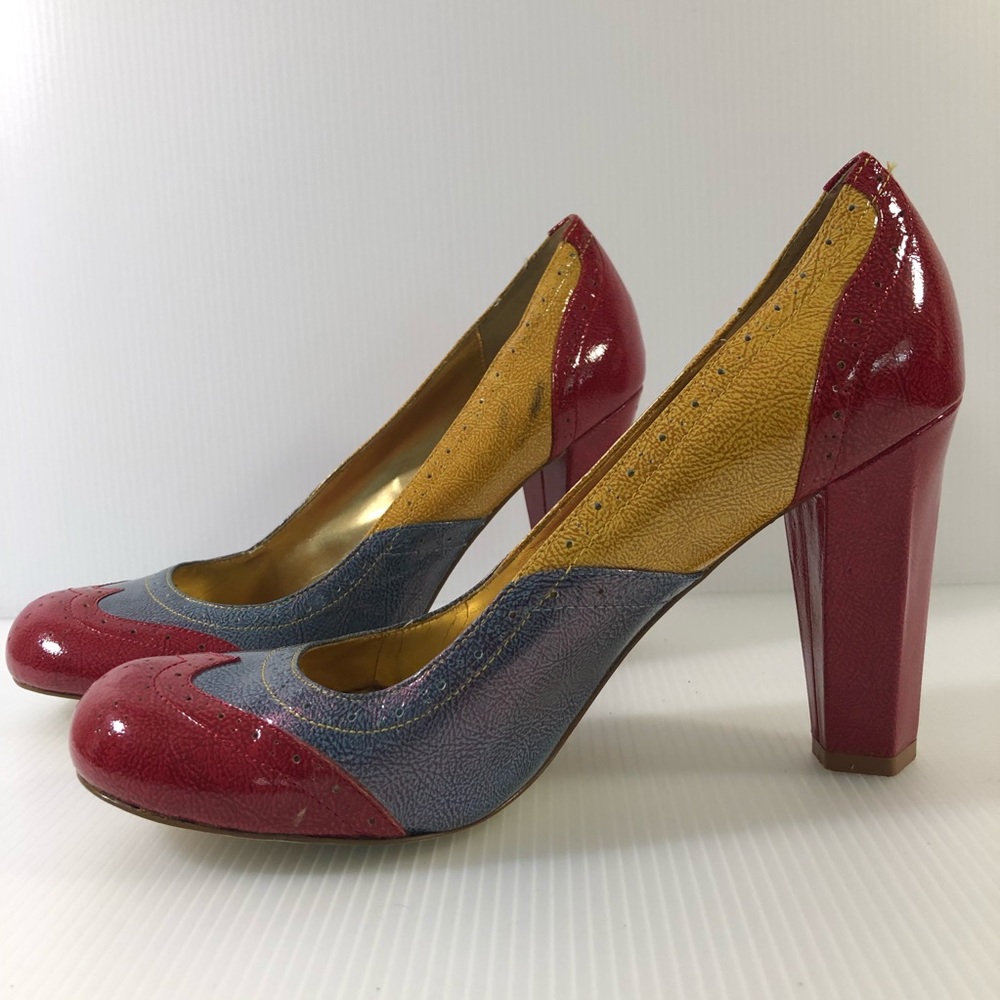 Hale Bob - Spectator Patent Leather Platform Heels